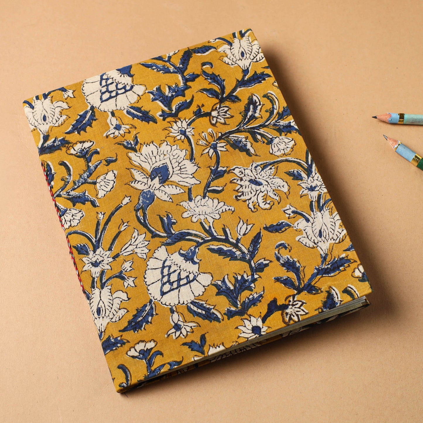 Bagru Fabric Cover Handmade Paper Notebook
