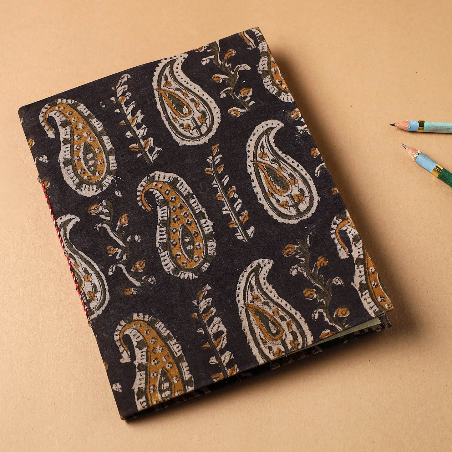 Bagru Fabric Cover Handmade Paper Notebook