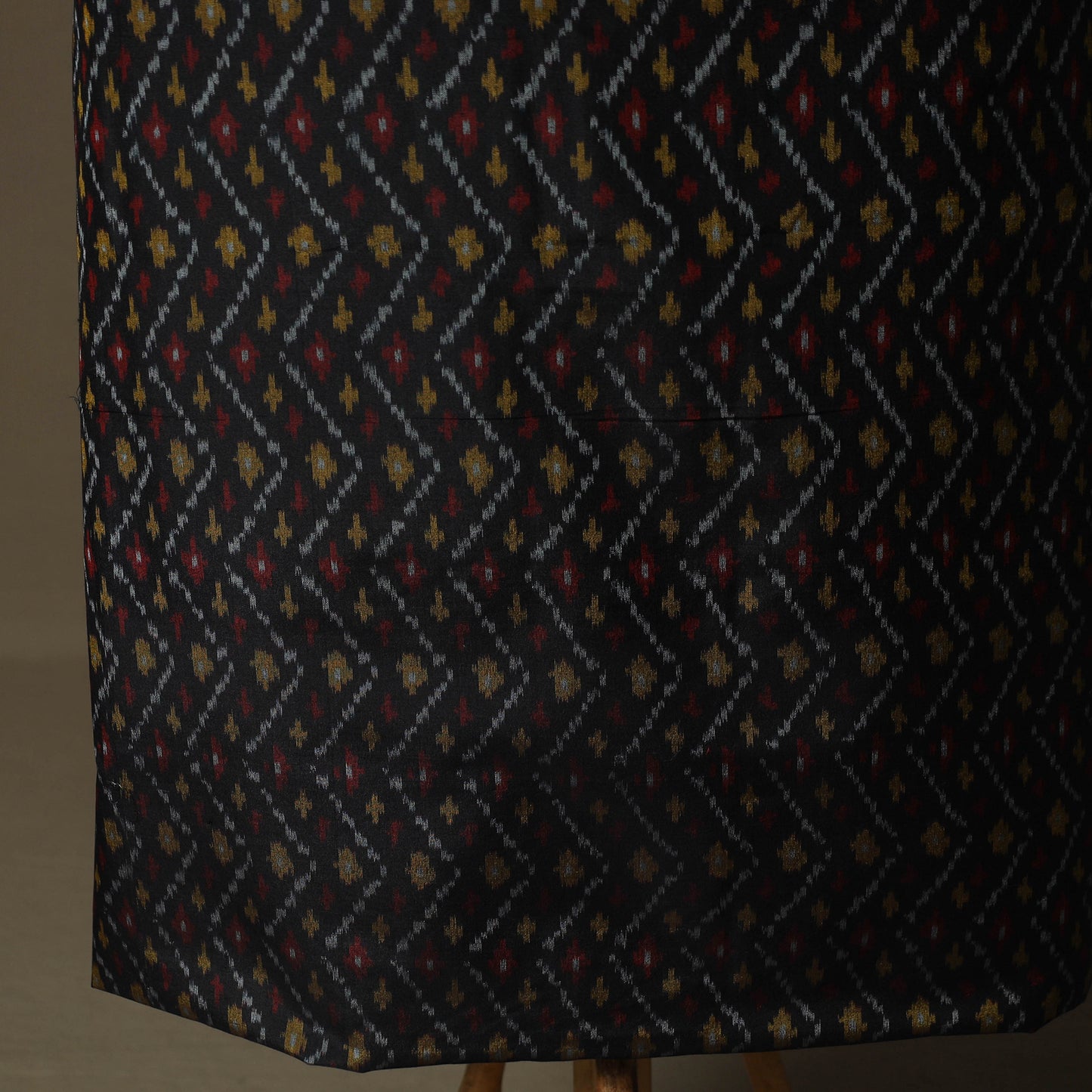 Handloom Sico Pochampally Ikat 2pc Unstitched Dress Material Kurta Set 05