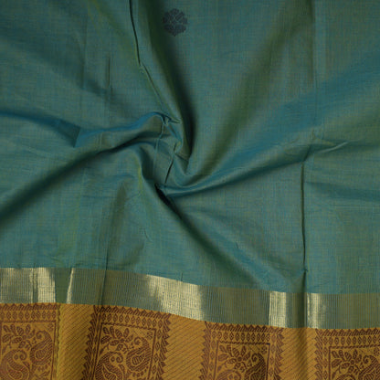 Green - Kanchipuram Silk Cotton Precut Fabric (1.8 Meter)