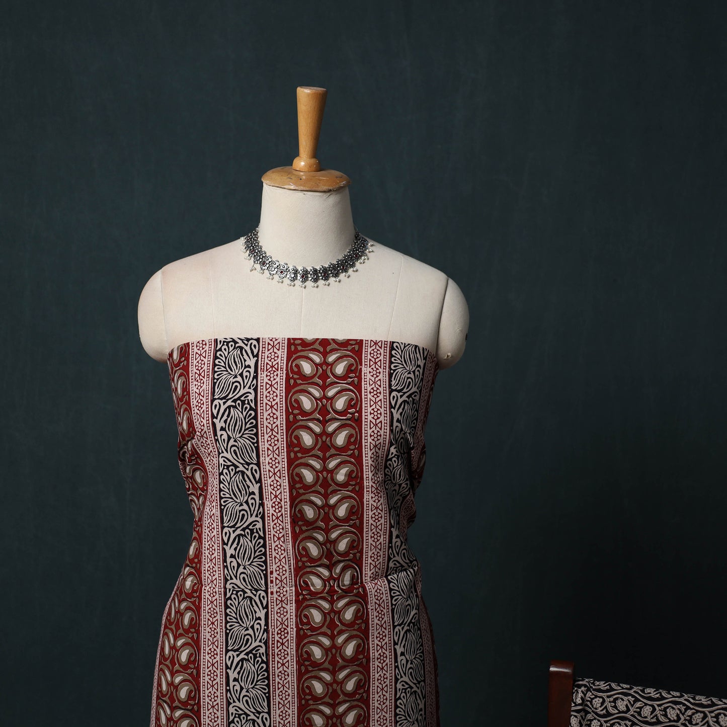 Bagh Hand Block Print Cotton 3pc Unstitched Dress Material Suit Set 13
