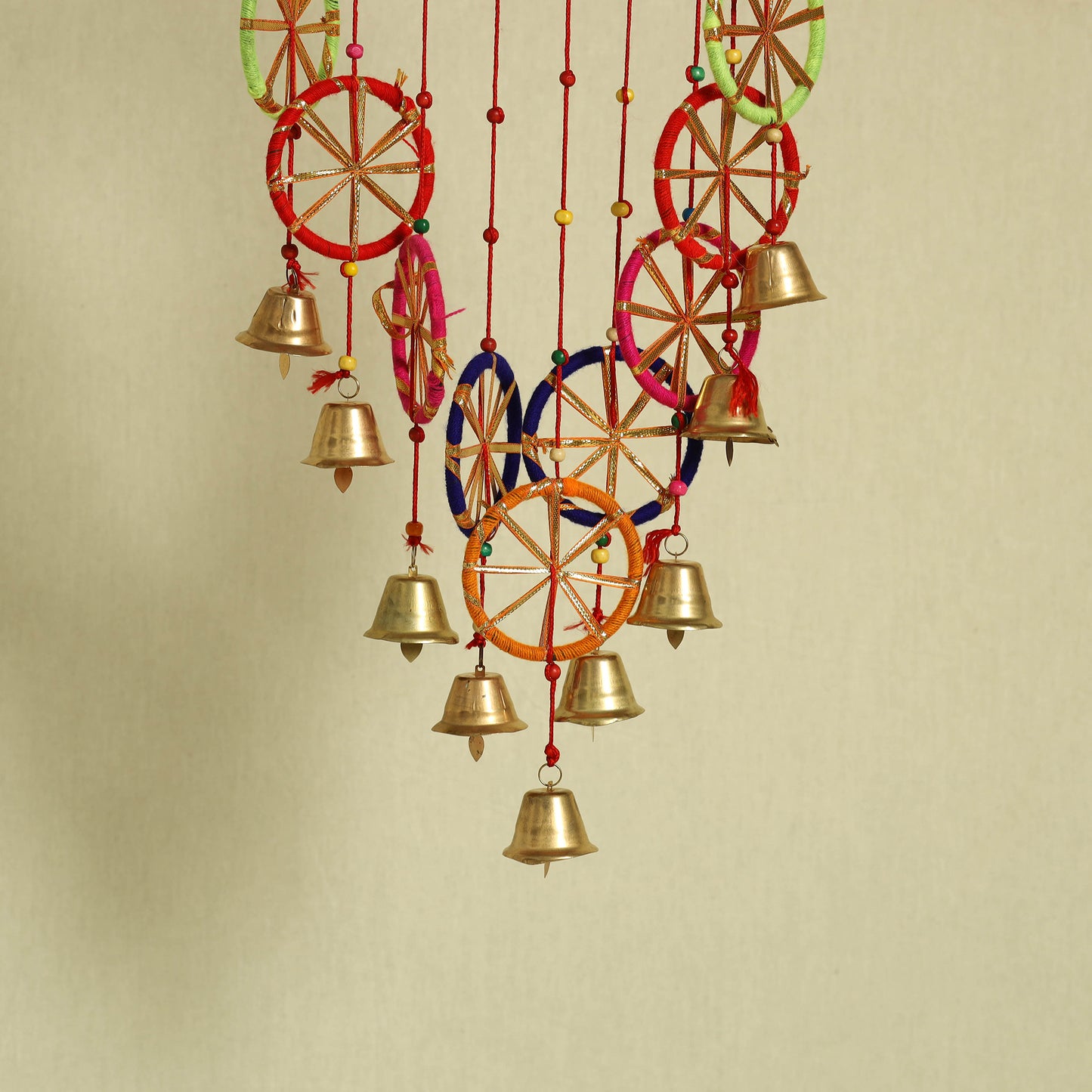 Gota & Beadwork Decorative Bell Hanging