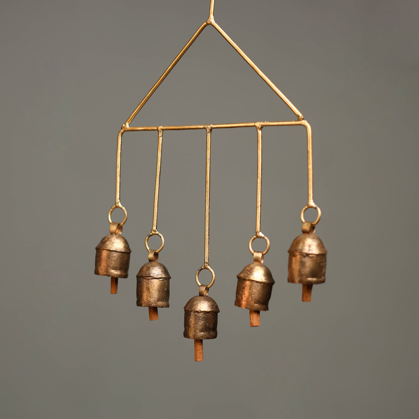 Buy Kutch Decorative Copper Coated Bell Wind Chimes