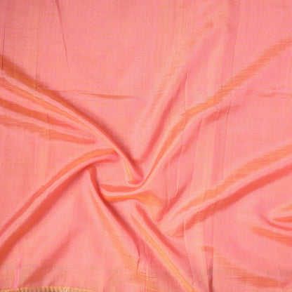 Pink - Kanchipuram Silk Cotton Precut Fabric (0.9 Meter)