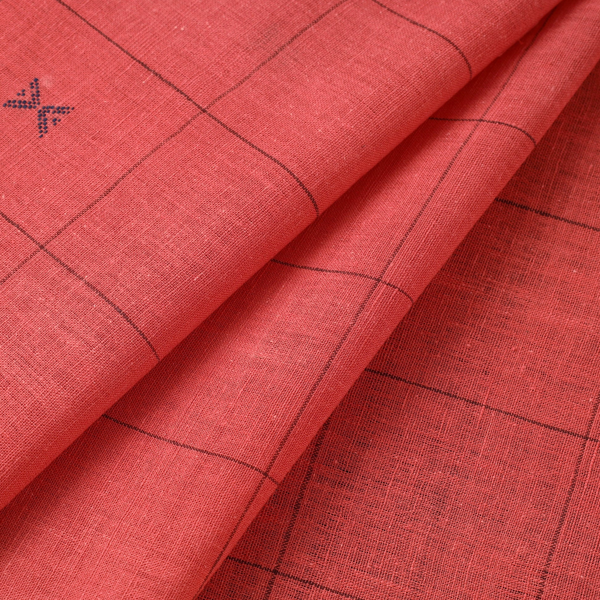 Kala Cotton Pure Handloom Tangaliya Work Fabric