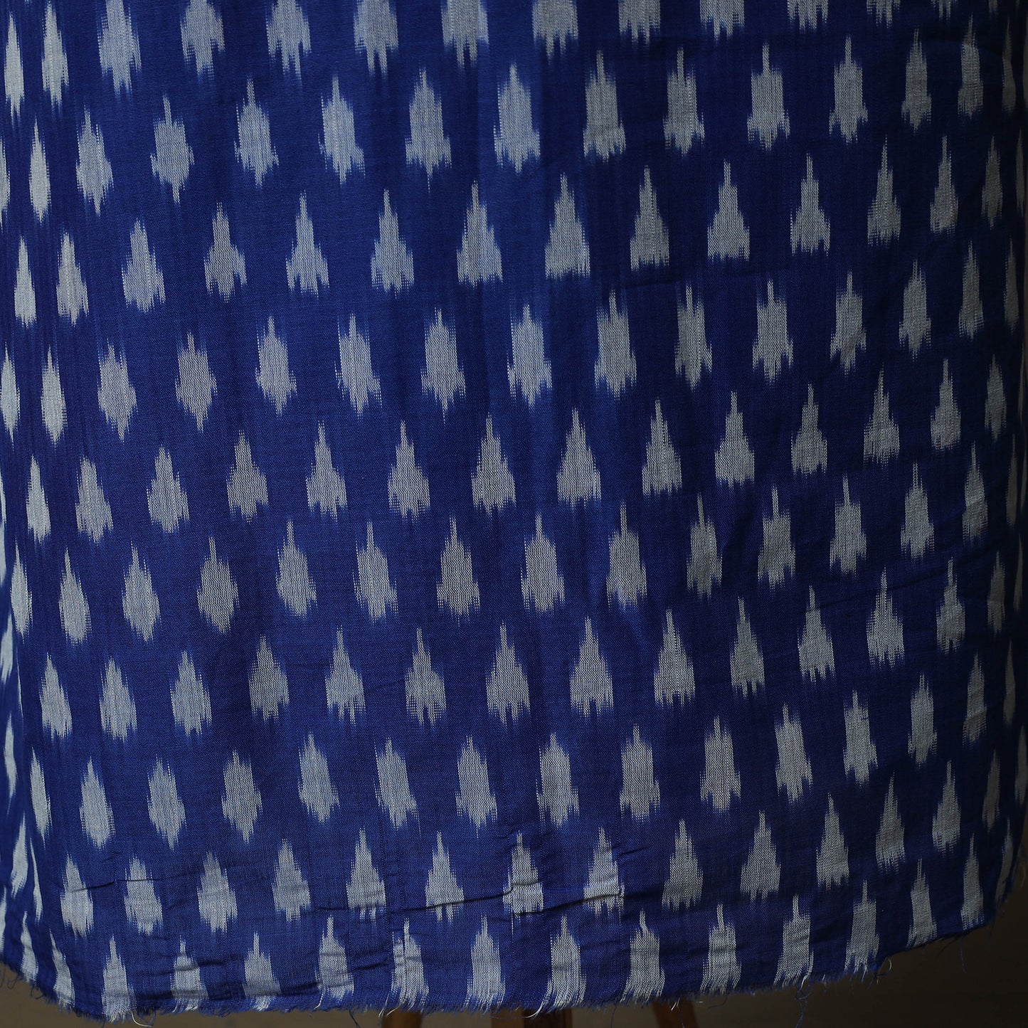 Handloom Mercerised Cotton Pochampally Ikat 2pc Unstitched Dress Material Kurta Set 33