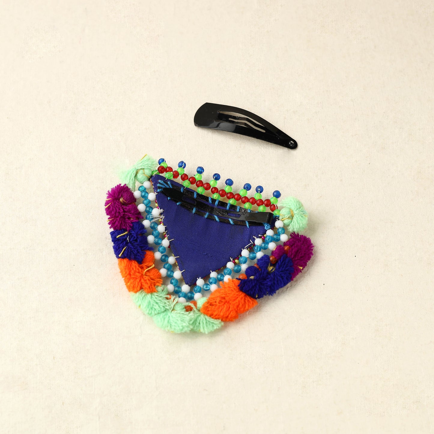 Buy Beadwork Hair Clip with Tassels (Single) by Hodka Girls