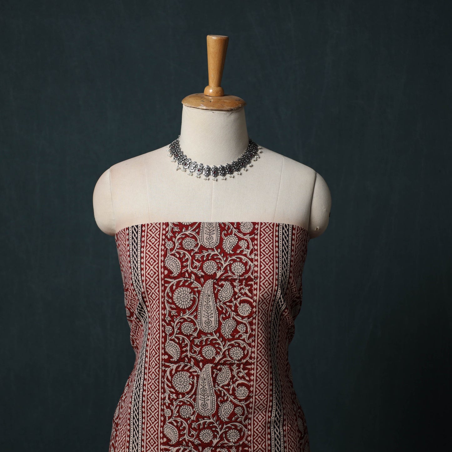 Bagh Hand Block Print Cotton 3pc Unstitched Dress Material Suit Set 43