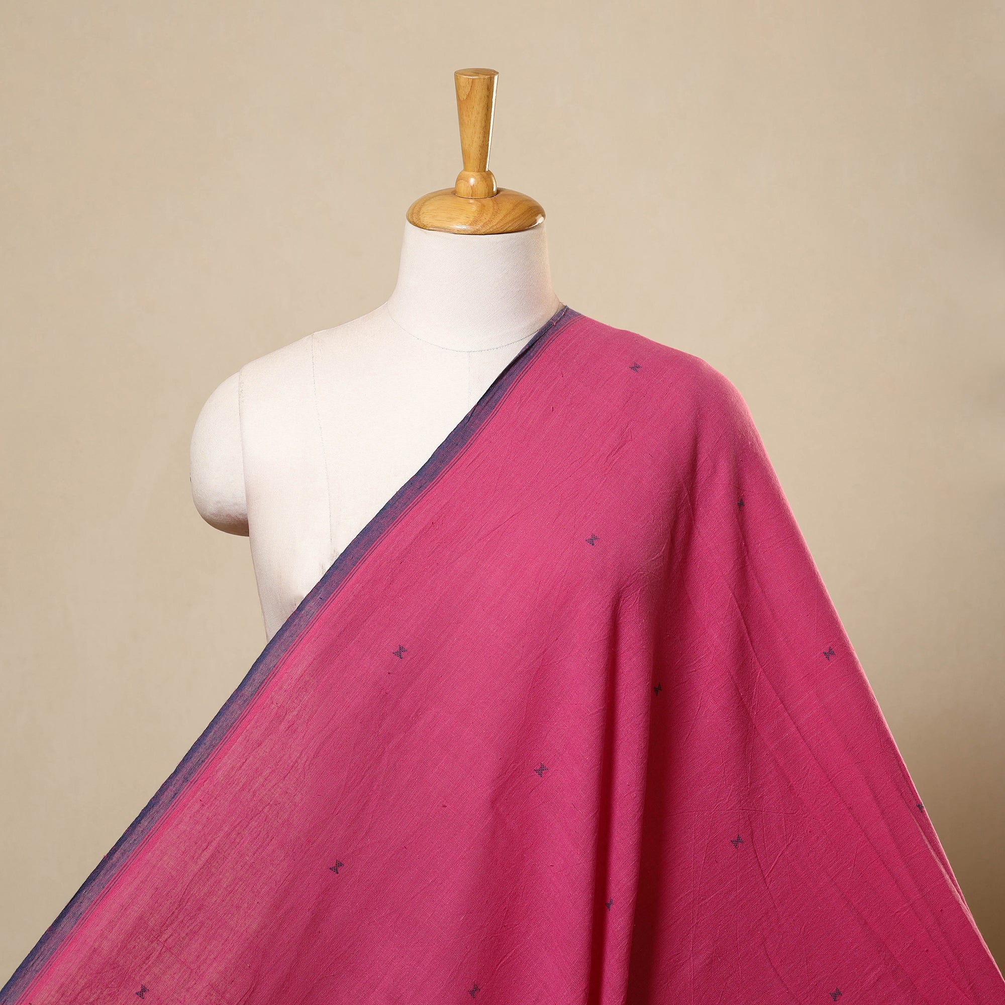 Blue - Handloom Organic Kala Cotton Fabric 01