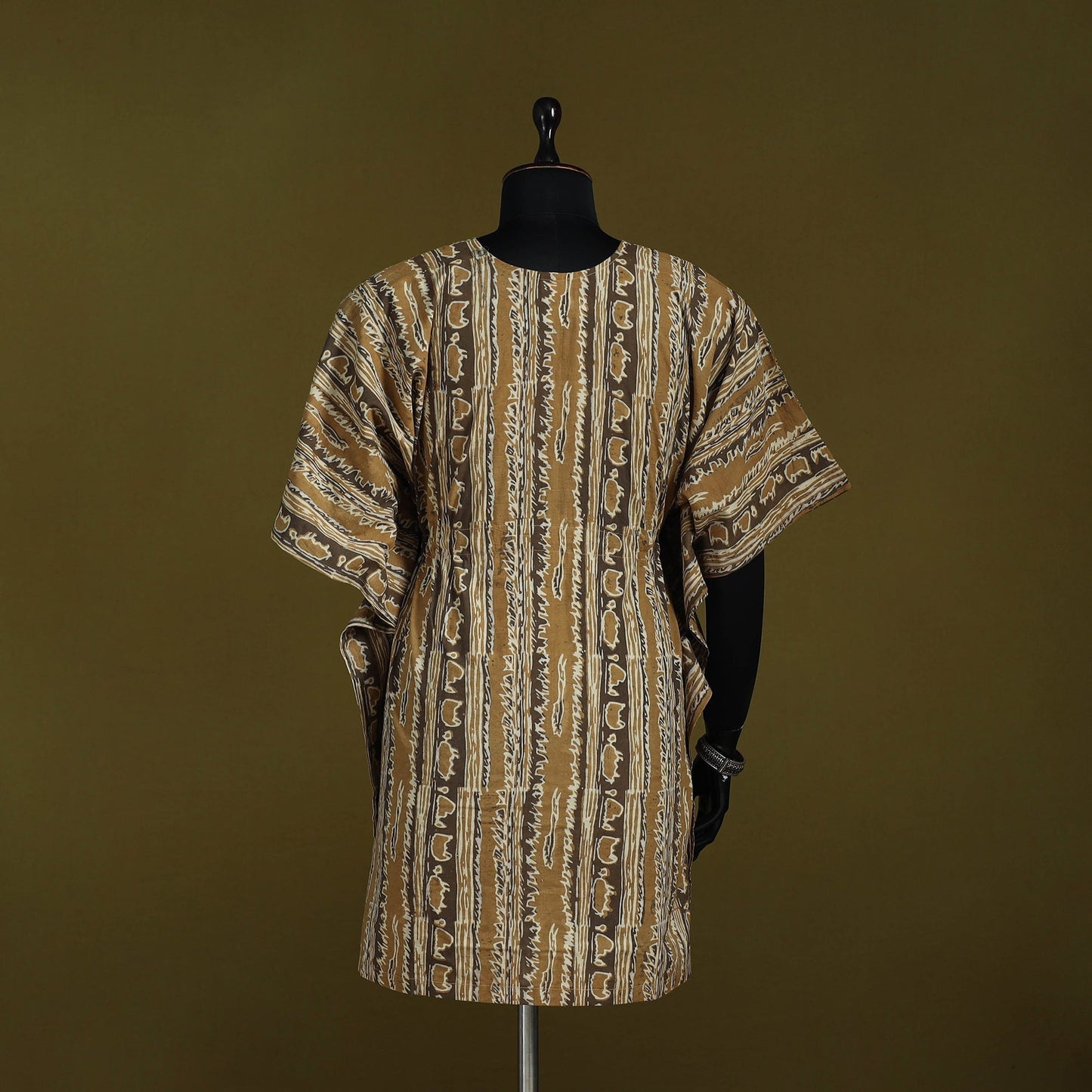 Natural dyed hand akola cotton medium kaftan 75