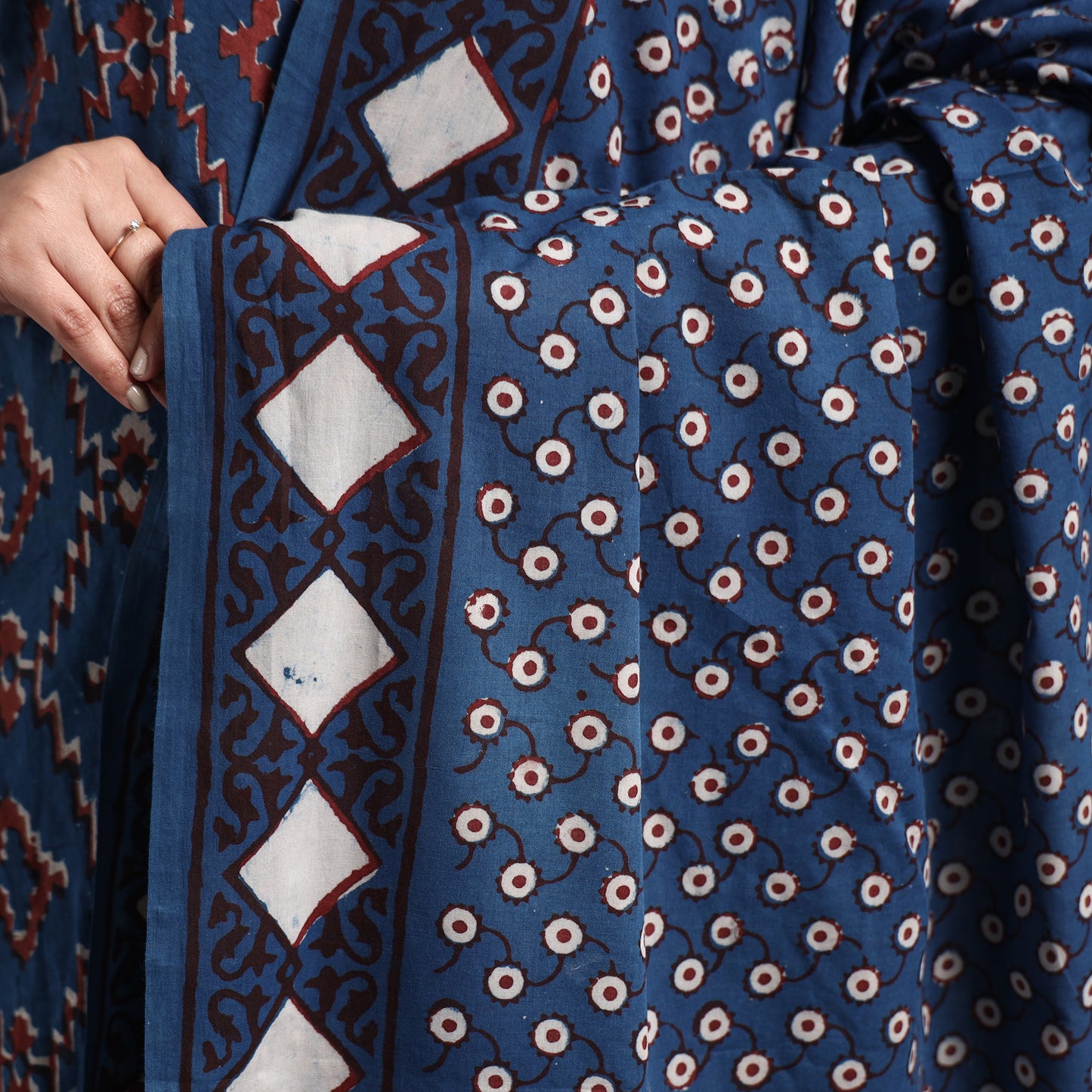Pipad Kurta with Palazzo & Dupatta Set