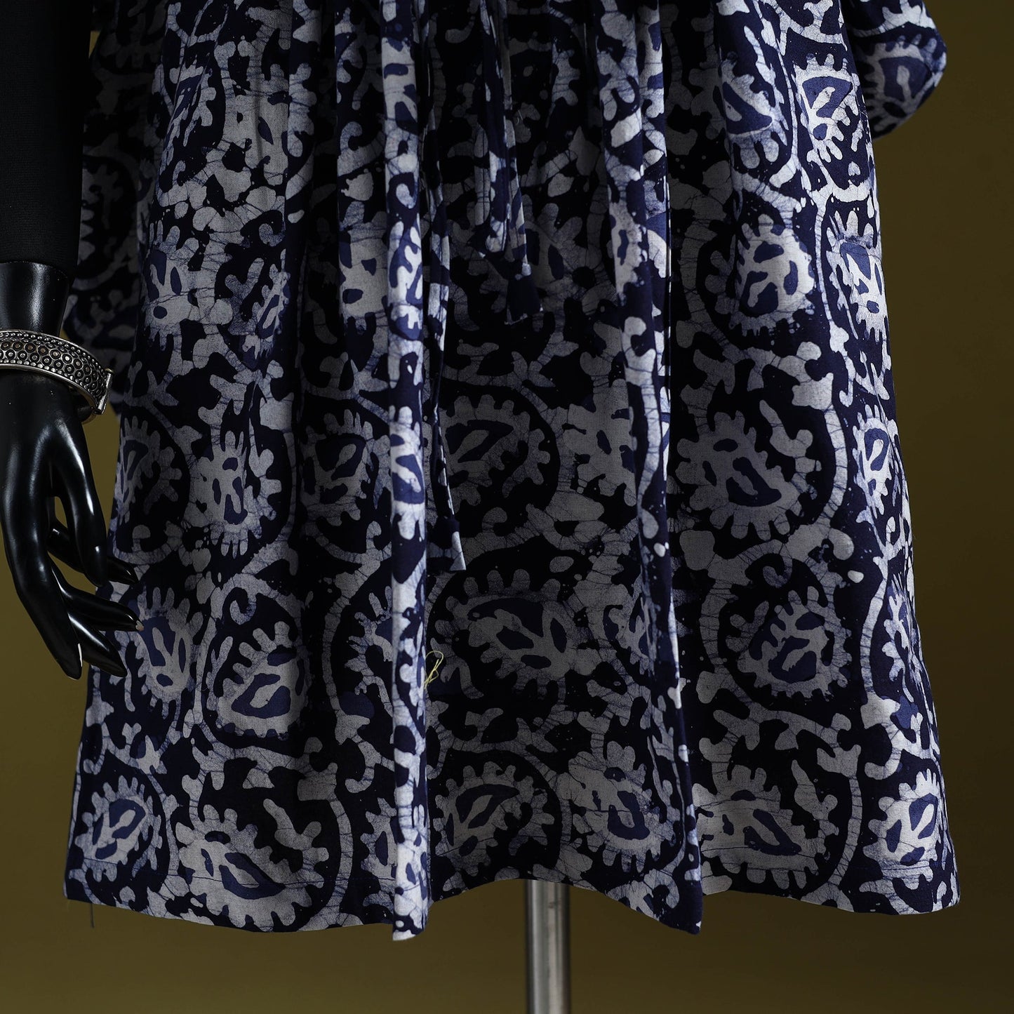 Hand batik cotton medium kaftan 26 - handcrafted