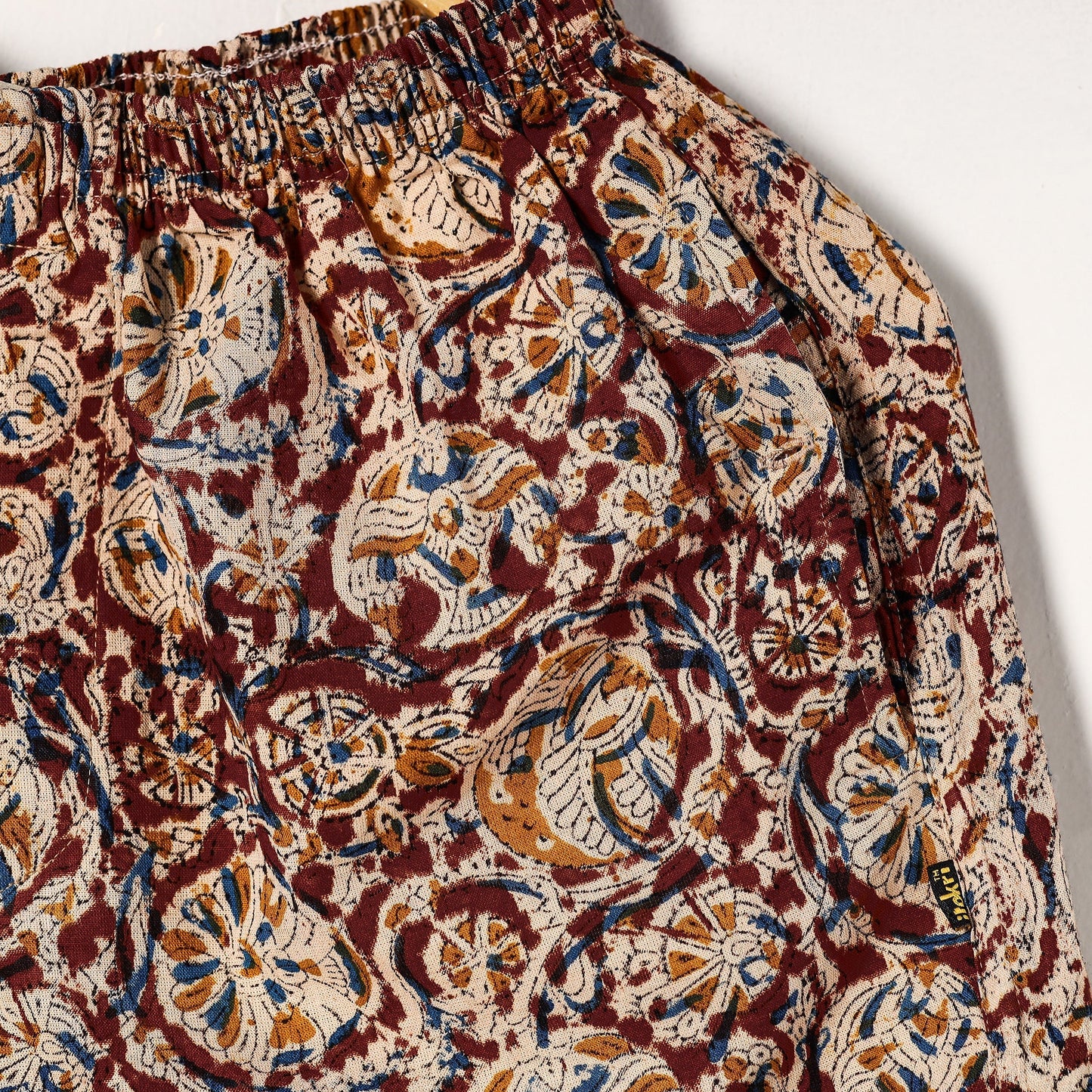 Buy Kalamkari Block Printed Cotton Unisex Boxer/Shorts Online at iTokri.com