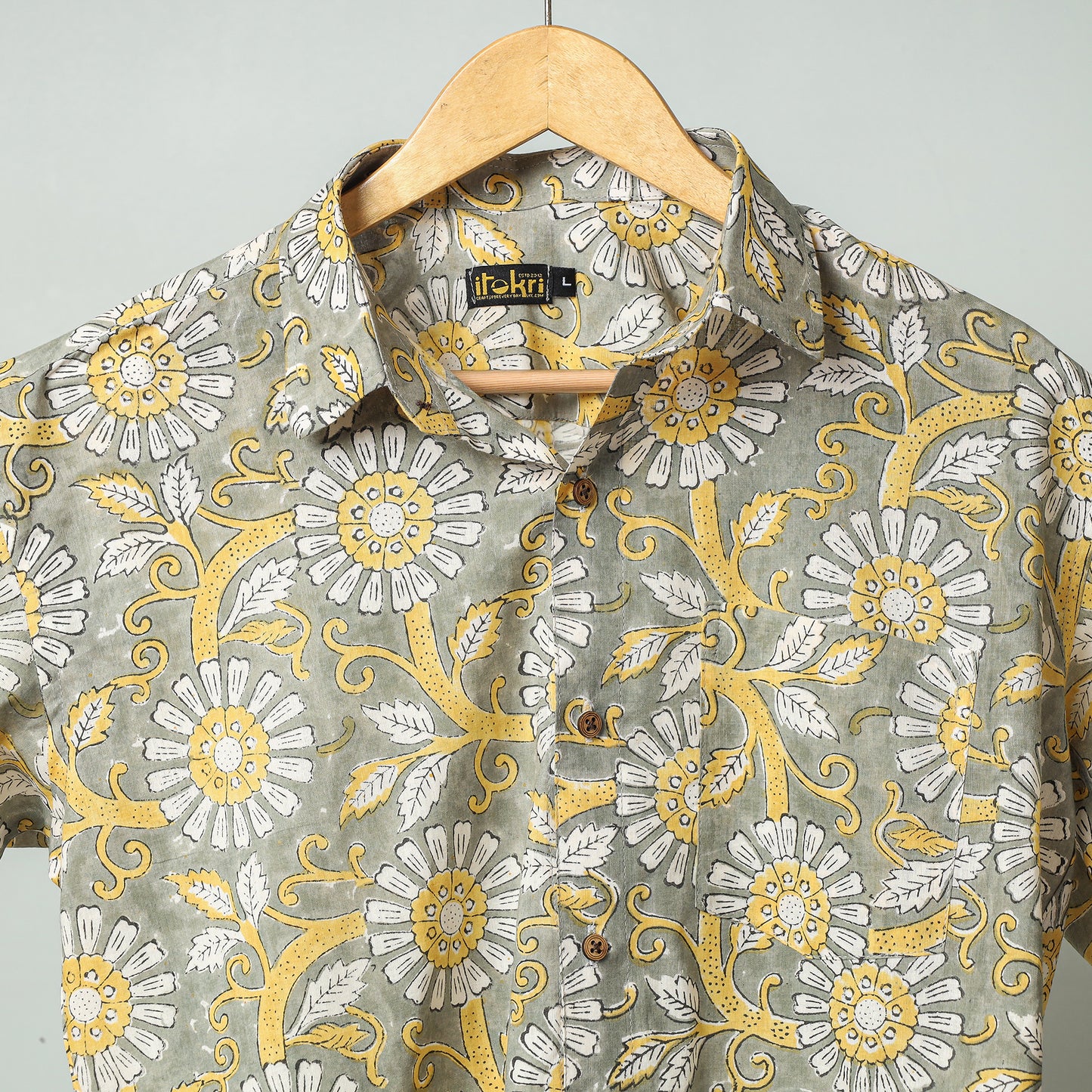 Sanganeri Block Printed men shirt