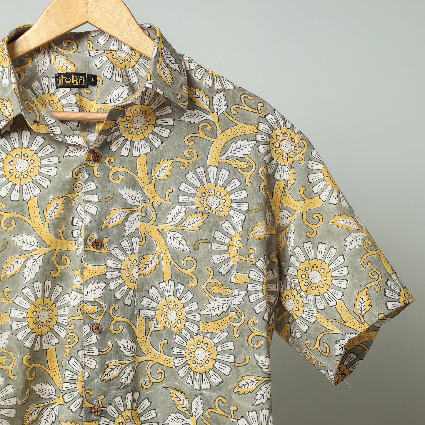Sanganeri Block Printed men shirt