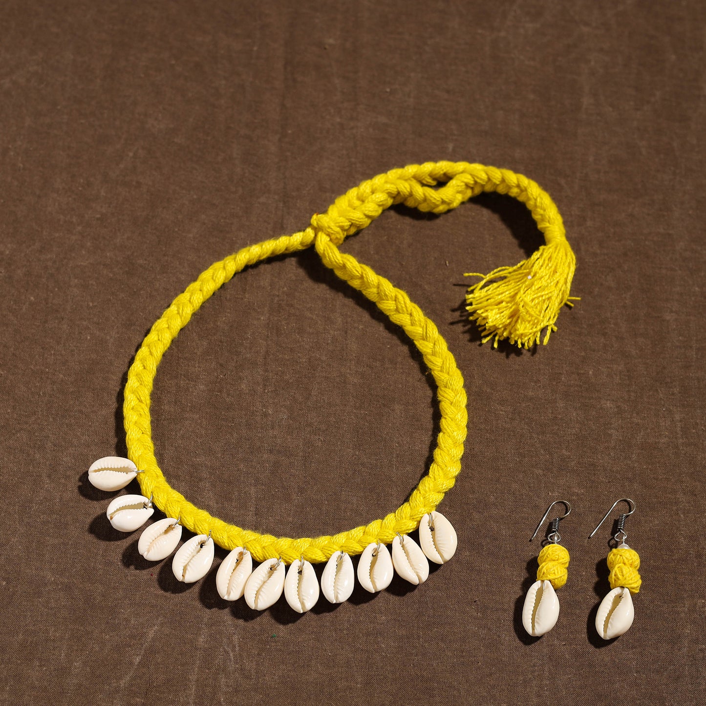 Handmade Thread Braided Shell Necklace Set 16