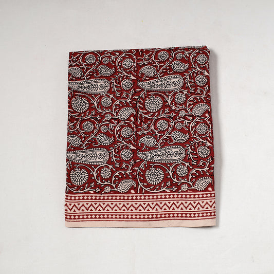Red - Bagh Block Printed Cotton Precut Fabric (1.8 Meter) 59