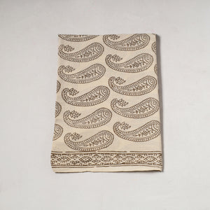 Beige - Bagh Block Printed Cotton Precut Fabric (1 Meter) 63