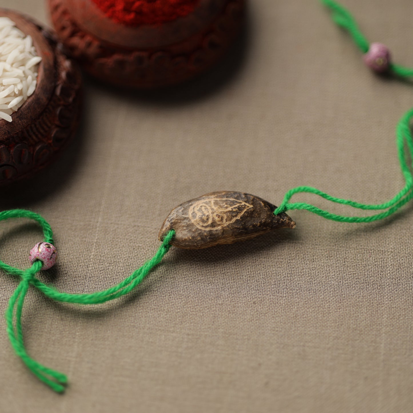 Green - Handcrafted Plantable Seed Rakhi