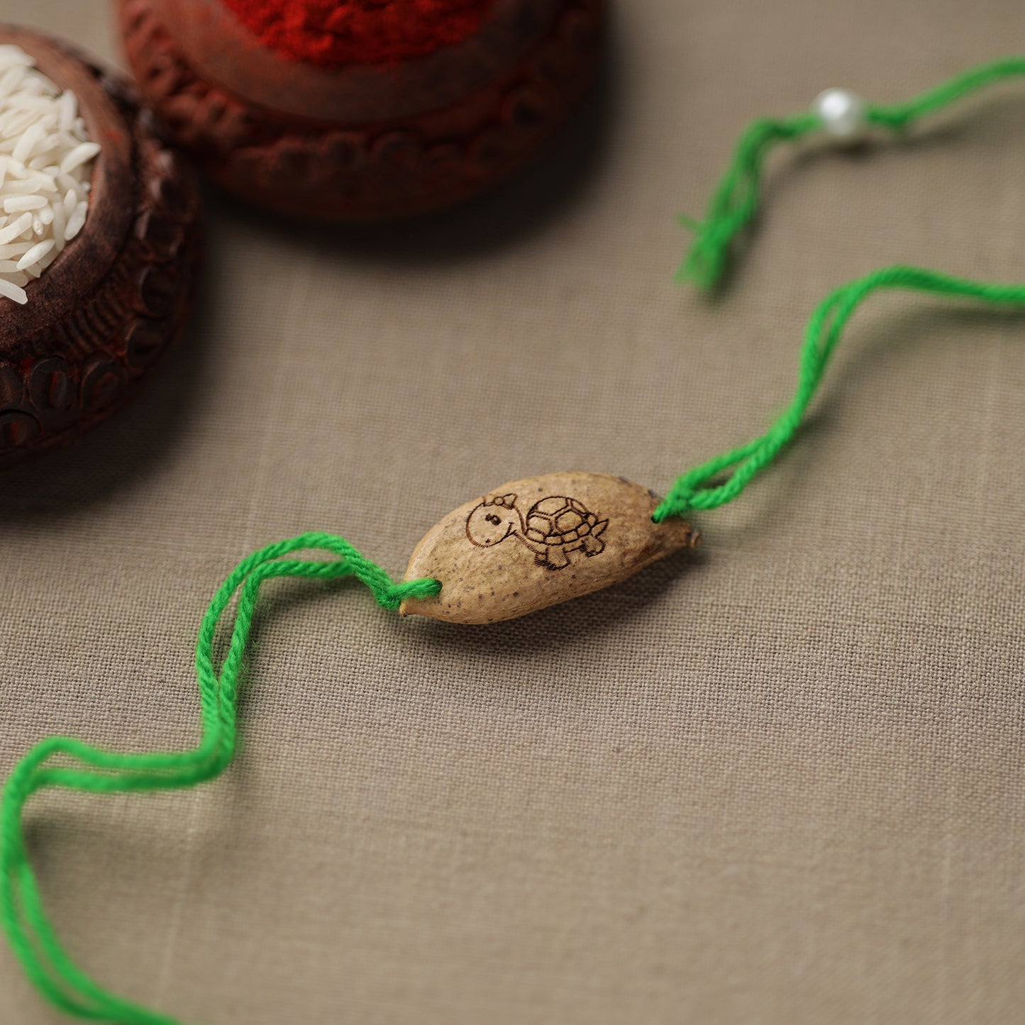 Green - Handcrafted Plantable Seed Rakhi