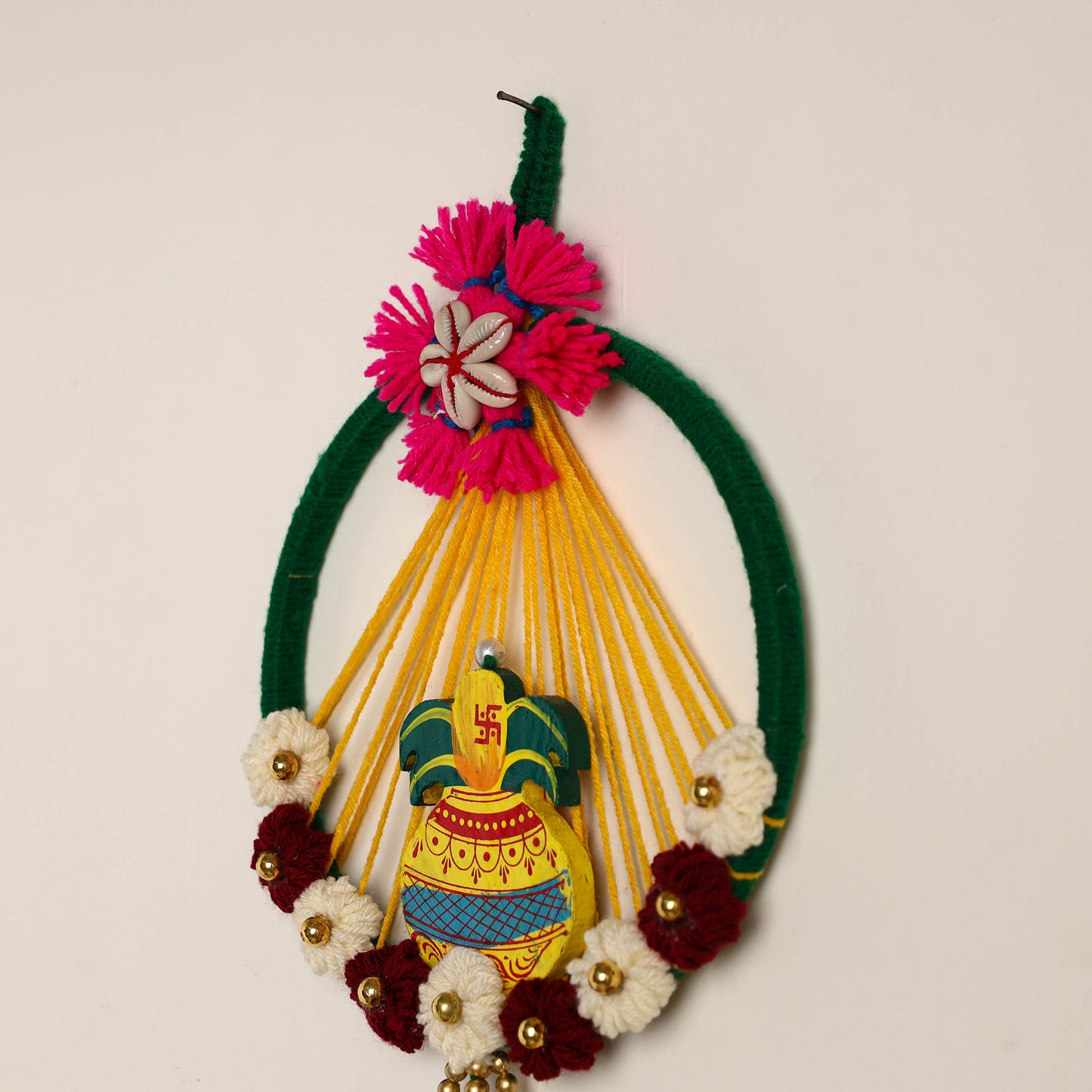 Ganesha- Handmade Wool Wall Hanging