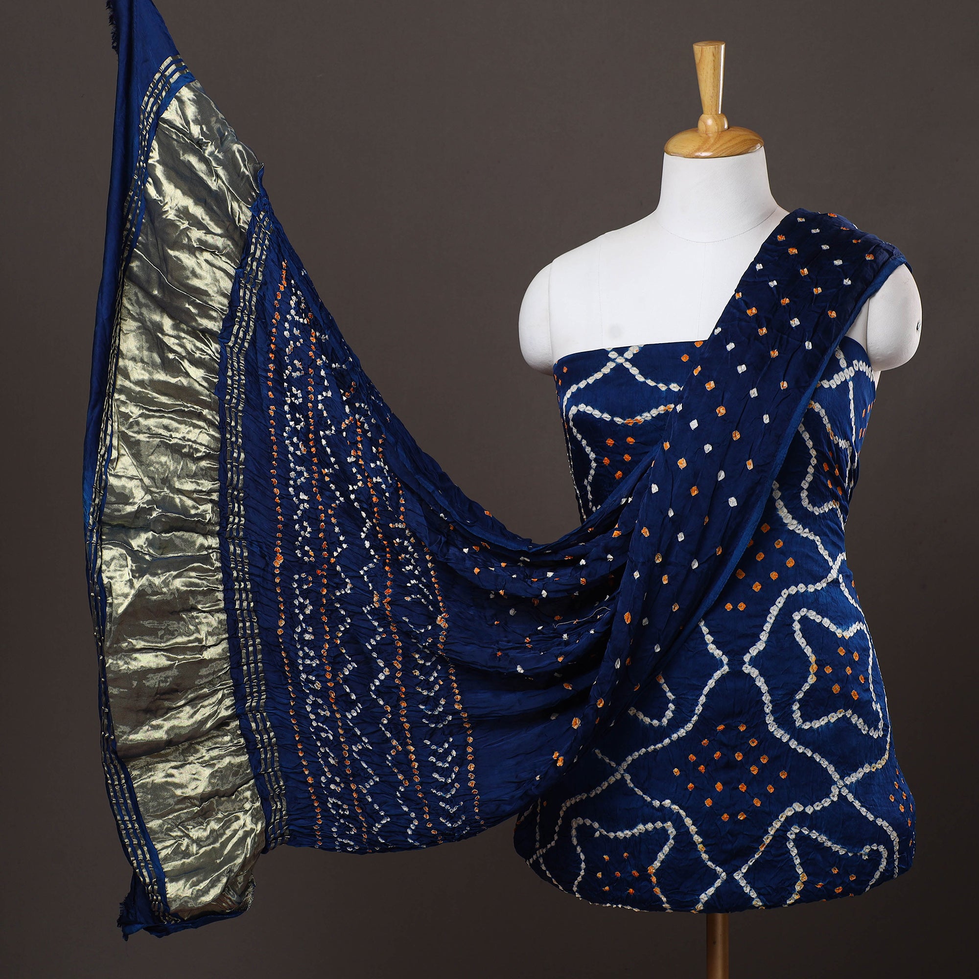 Buy Bandhani Dress Material Online in India iTokri आई.टोकरी