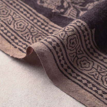 Bagh Block Printed Pure Merino Wool Handloom Fabric