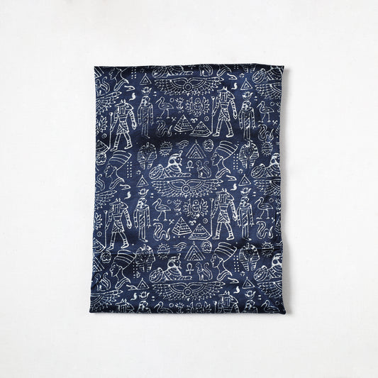 Kutch Hand Block Printed Mashru Silk Precut Fabric (1.5 meter) 25