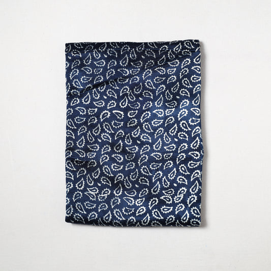 Kutch Hand Block Printed Mashru Silk Precut Fabric (0.8 meter) 23