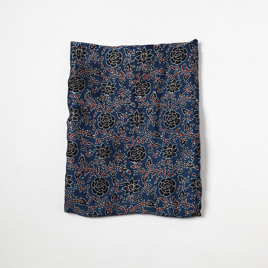Ajrakh Hand Block Printed Modal Silk Precut Fabric 30