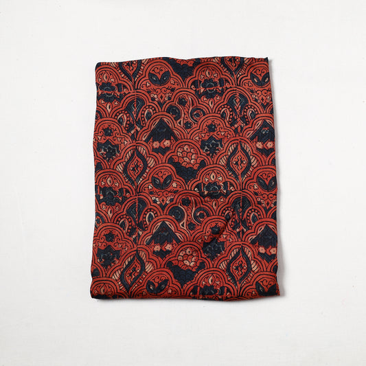 Ajrakh Hand Block Printed Modal Silk Precut Fabric (0.8 meter) 42