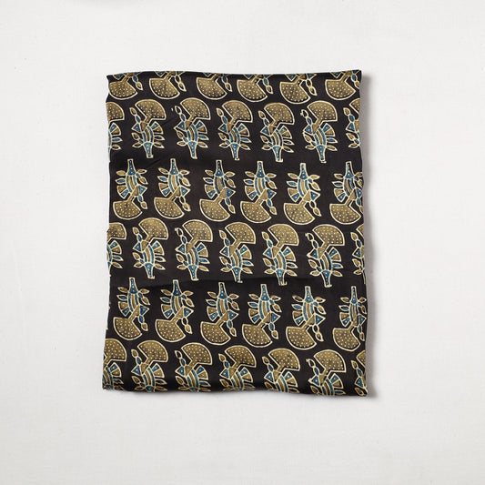 Ajrakh Hand Block Printed Modal Silk Precut Fabric (1.3 meter) 53