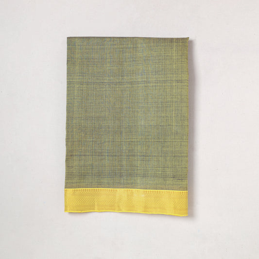 Mangalagiri Handloom Cotton Zari Border Precut Fabric (1.7 meter) 32