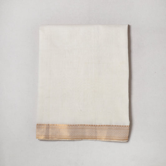 Mangalagiri Handloom Cotton Zari Border Precut Fabric 38