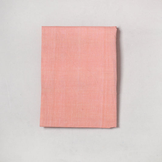 Peach - Mangalagiri Handloom Cotton Precut Fabric (1.8 meter) 65