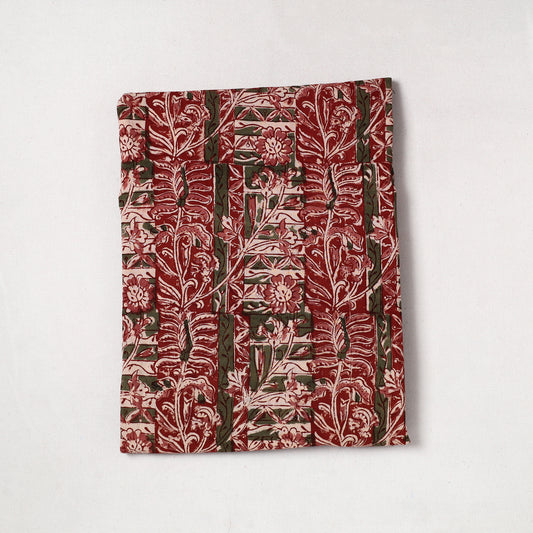 Kalamkari Block Printed Cotton Precut Fabric (1.6 meter) 04