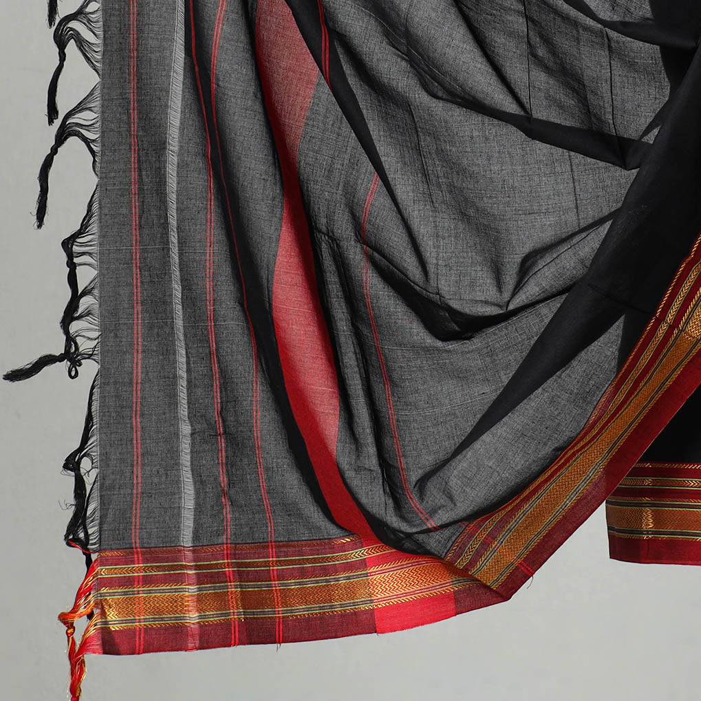 Black - 3pc Dharwad Cotton Suit Material Set 53