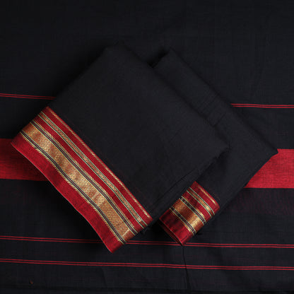 Black - 3pc Dharwad Cotton Suit Material Set 53
