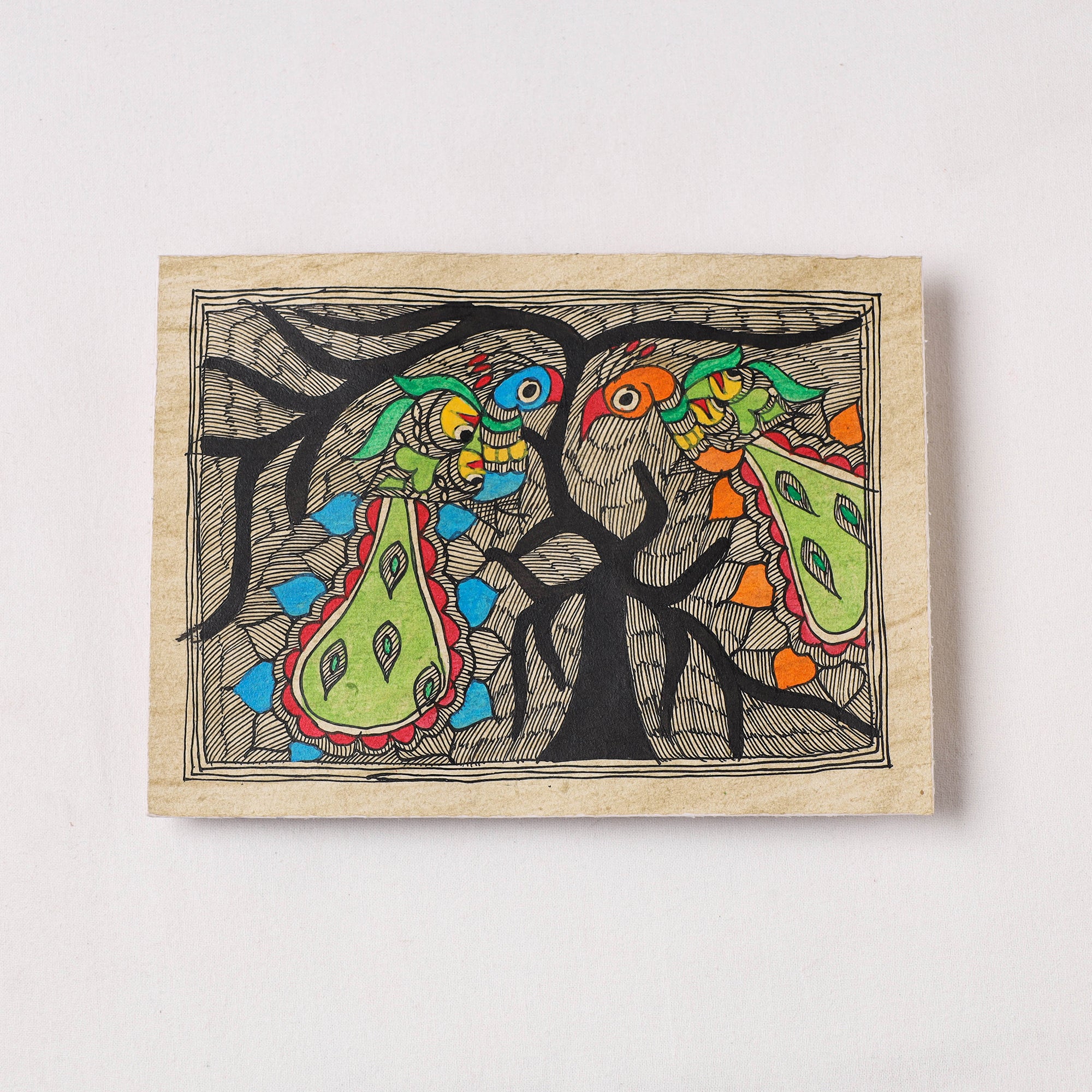 Godna Madhubani Painting by Shravan Paswan (30 x 22 in)