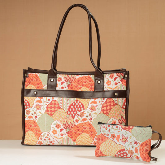 Handcrafted Printed Laptop Bag (Set of 2)