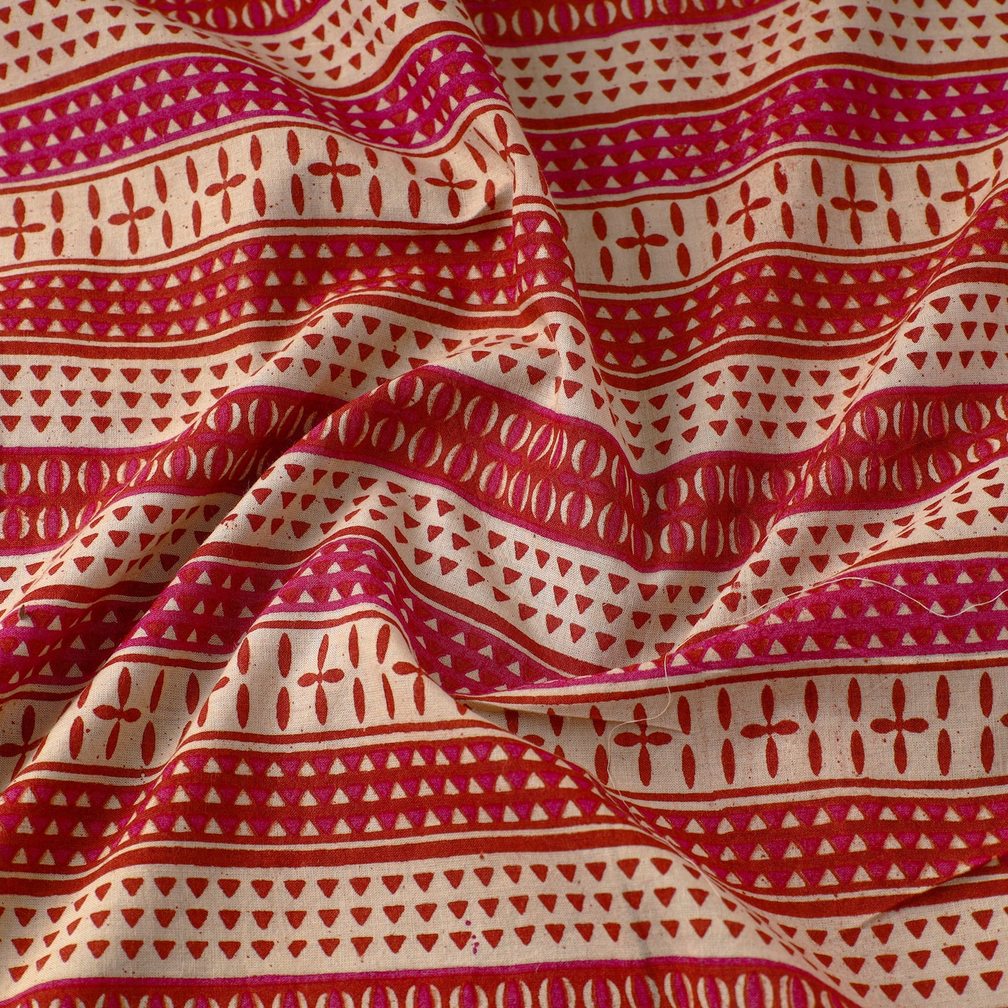 Multicolor - Kalamkari Printed Cotton Fabric 06