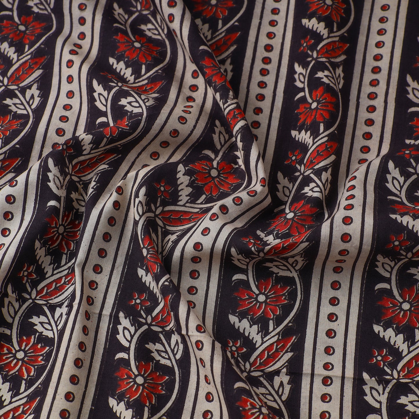 Multicolor - Kalamkari Printed Cotton Fabric 24