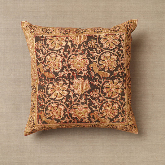 Original Pedana Kalamkari Block Printed Cotton Cushion Cover (16 x 16 in) 43