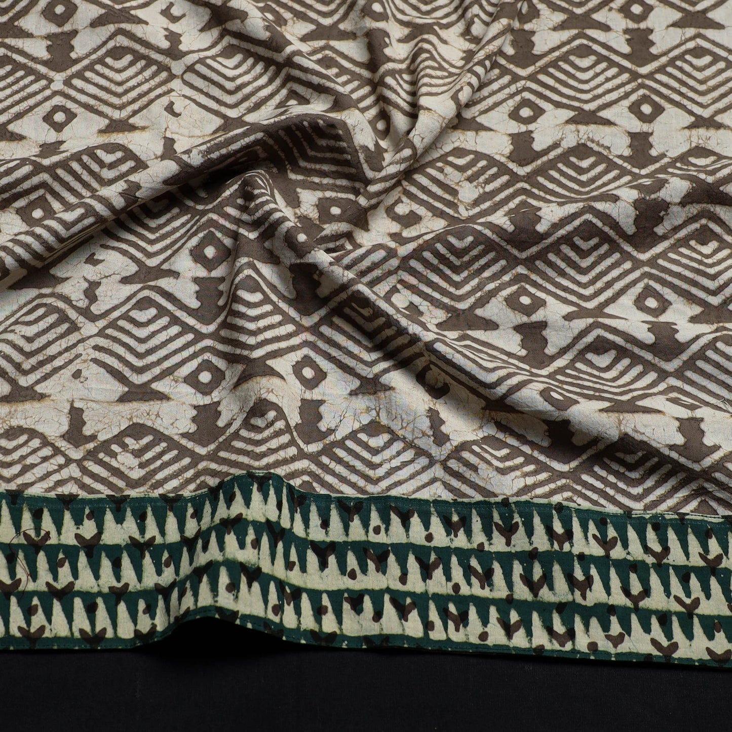 Grey - cotton pipad blouse piece 121 - handcrafted