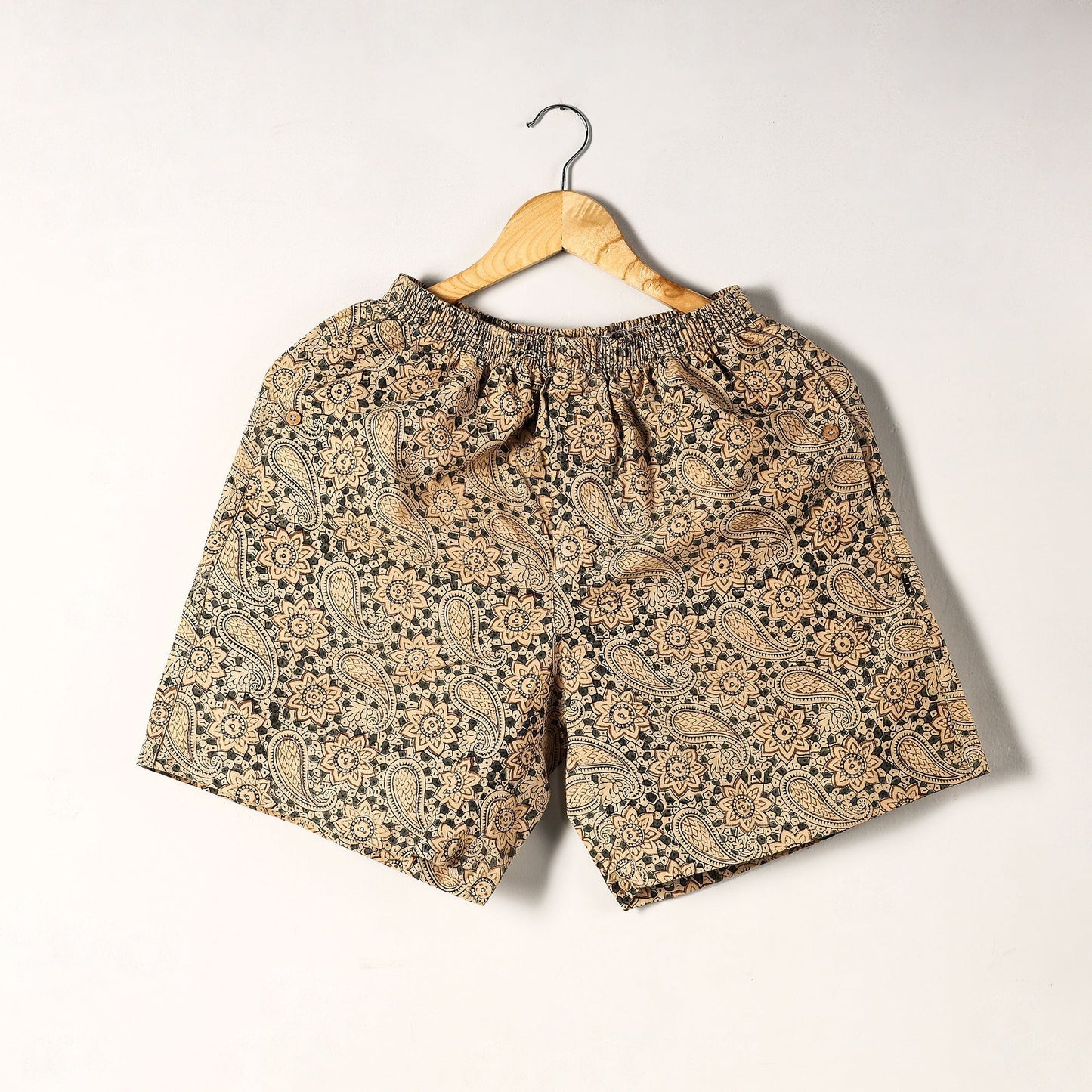 Kalamkari Block Printed Cotton Unisex Boxer/Shorts