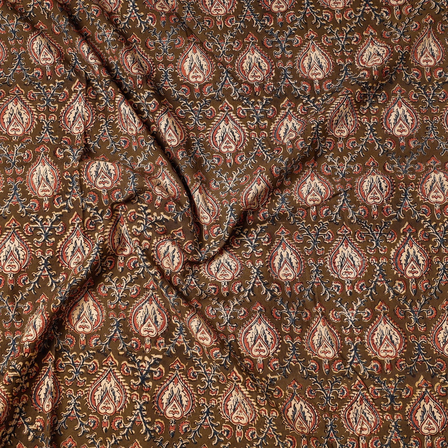 Kalamkari Block Printed Cotton Precut Fabric