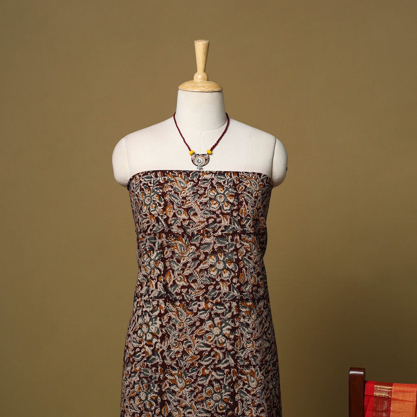 Pedana kalamkari cotton 2pc unstitched dress material