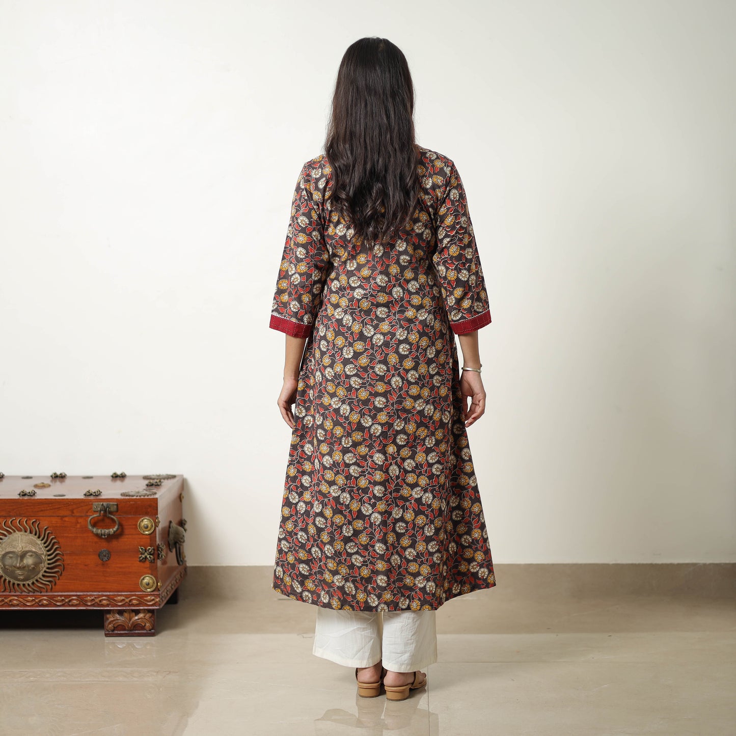 Straight Cotton Kalamkari Kurta for Women