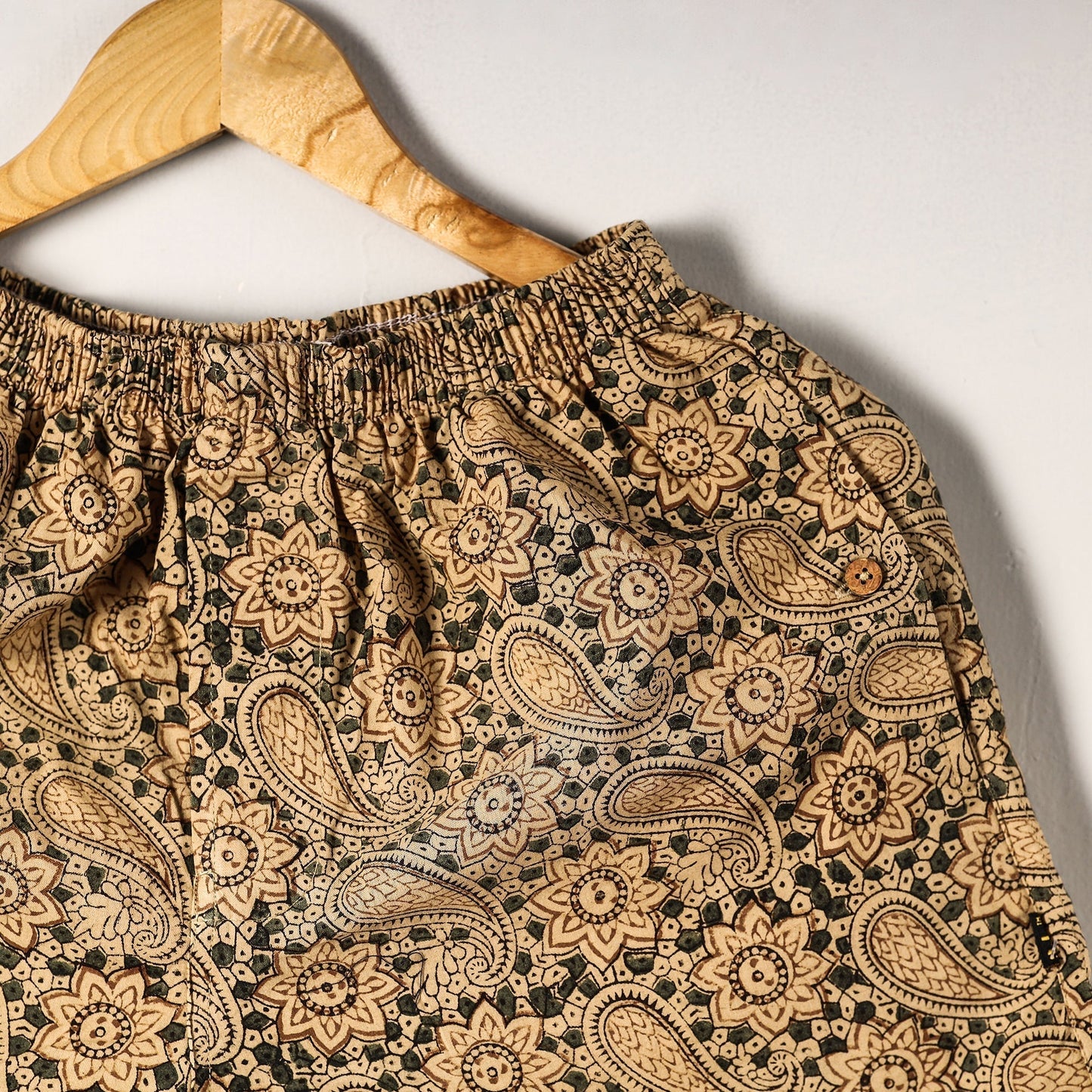 Kalamkari Block Printed Cotton Unisex Boxer/Shorts