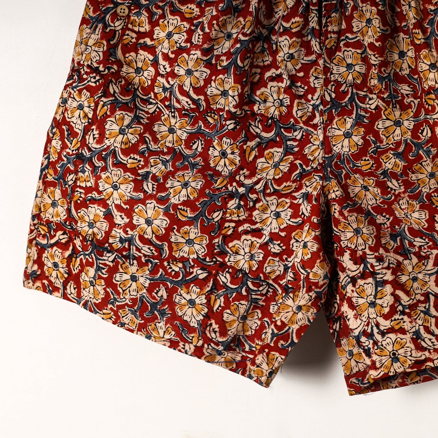 Kalamkari Block Printed Cotton Unisex Boxer/Shorts Online at iTokri.com